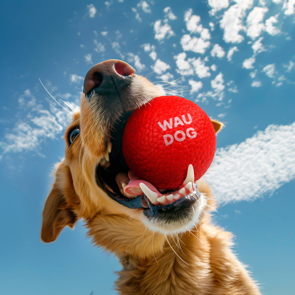 WAUDOG Fun Red Ball dog toy, thermoplastic polyurethane foam, 70mm