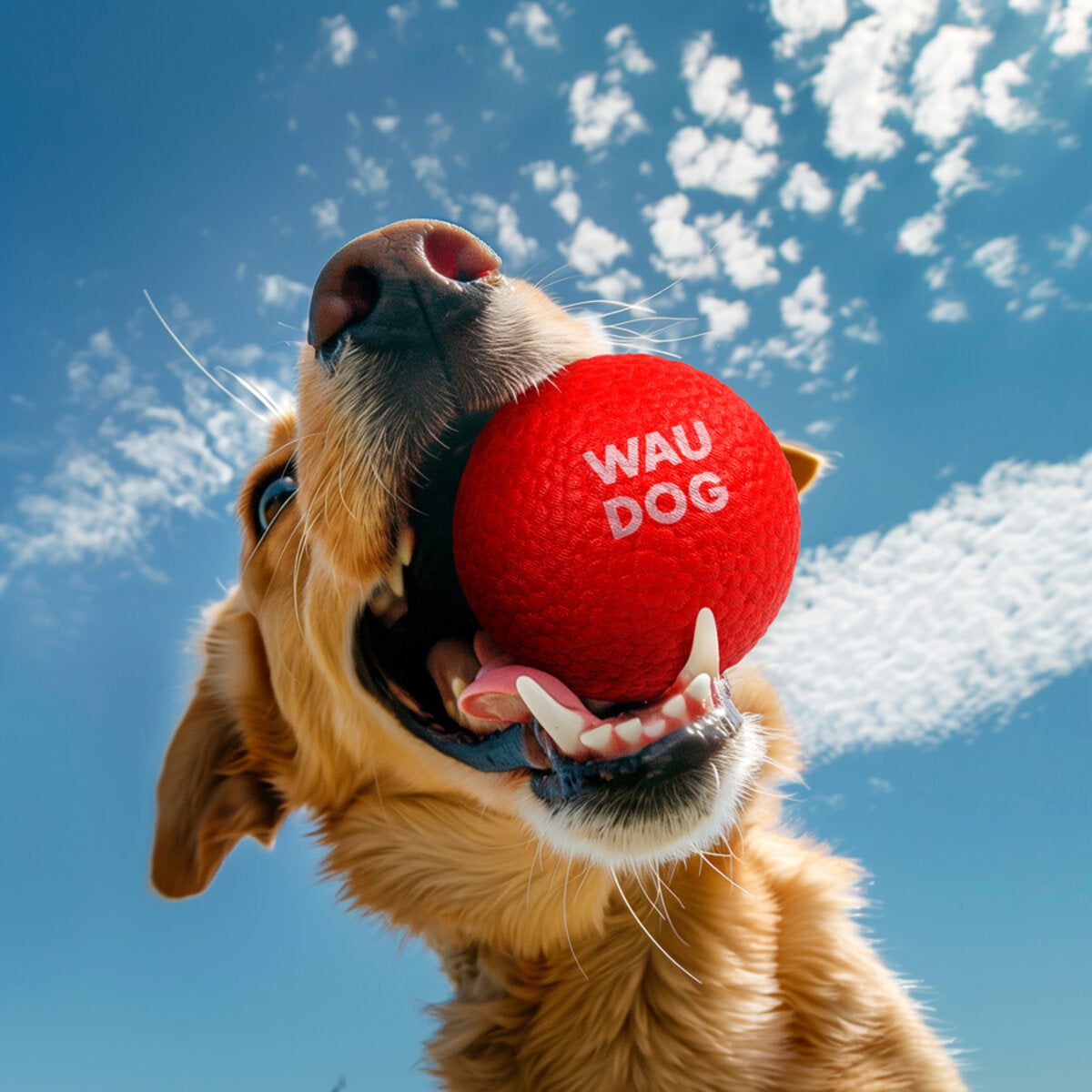 WAUDOG Fun Red Ball dog toy, thermoplastic polyurethane foam, 70mm