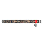 WAUDOG Nylon Dog Collar with QR Passport - Leopard