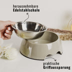 Pet Bowl Set – 2 Pieces (S/M/L) Taupe