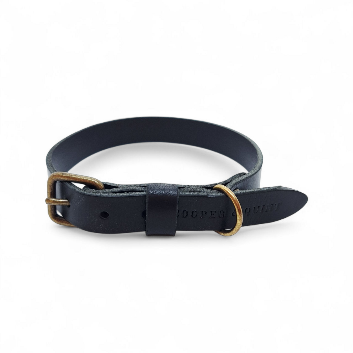 Hundehalsband – Leder (Schwarz)