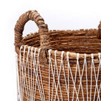 Cesto de Almacenamiento Boho de Fibra de Plátano – Cesto de Lavandería y Plantas (3 Tamaños)
