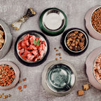 Double Bowl Set – Grey.For Dogs & Cats