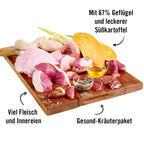 Dogs’n Tiger Adult Premium Hundefutter, Nassfutter, Getreidefrei, Gaumenfreude, Geflügel & Süßkartoffel