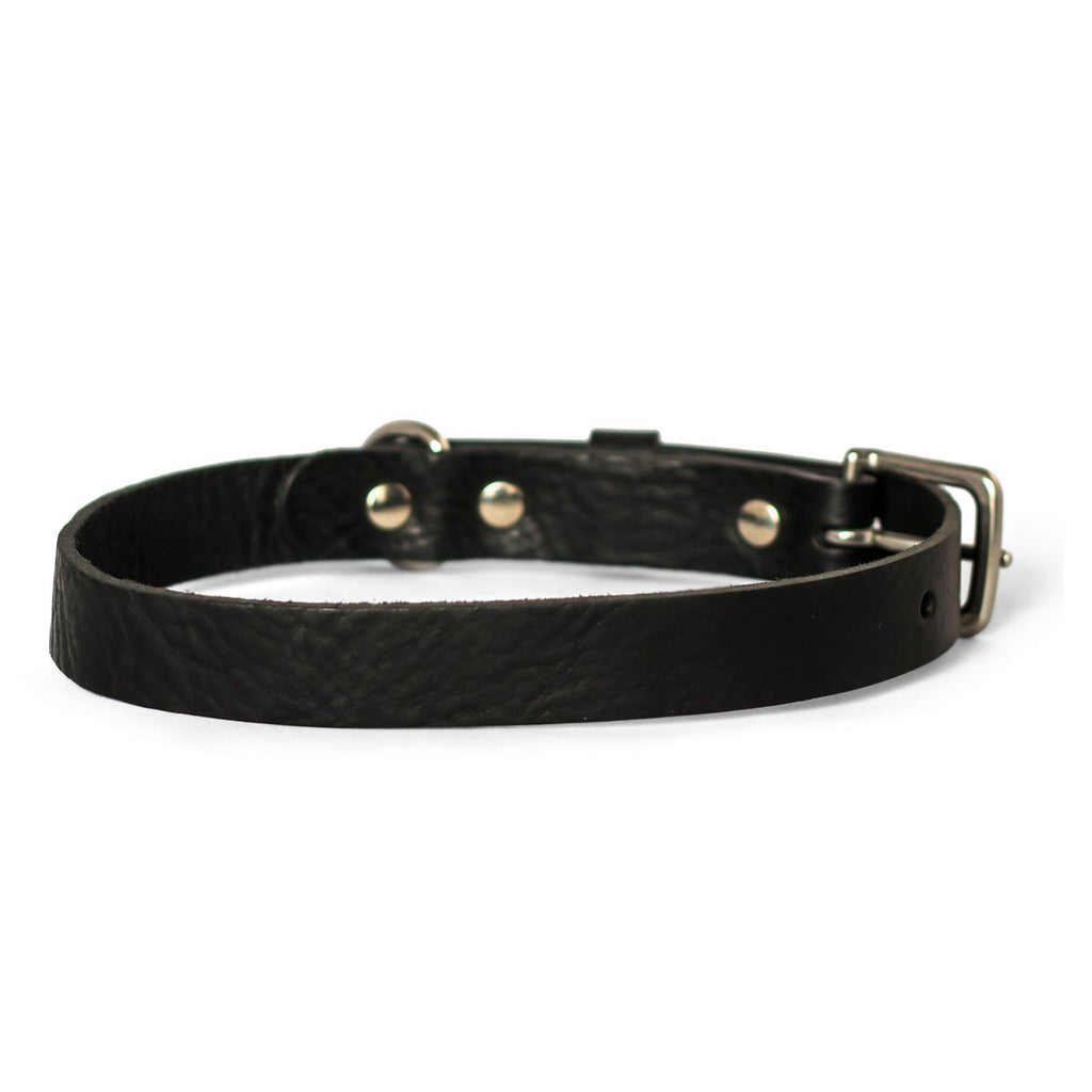 Collar para perro – Piel (negro)
