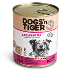 Dogs’n Tiger Adult Premium Hundefutter, Abendbrot, Nassfutter, Getreidefrei, Lamm, Pastinake & Gesund-Kräuterpaket
