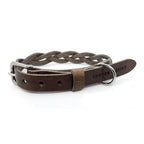 Gedrehtes Hundehalsband – Stein
