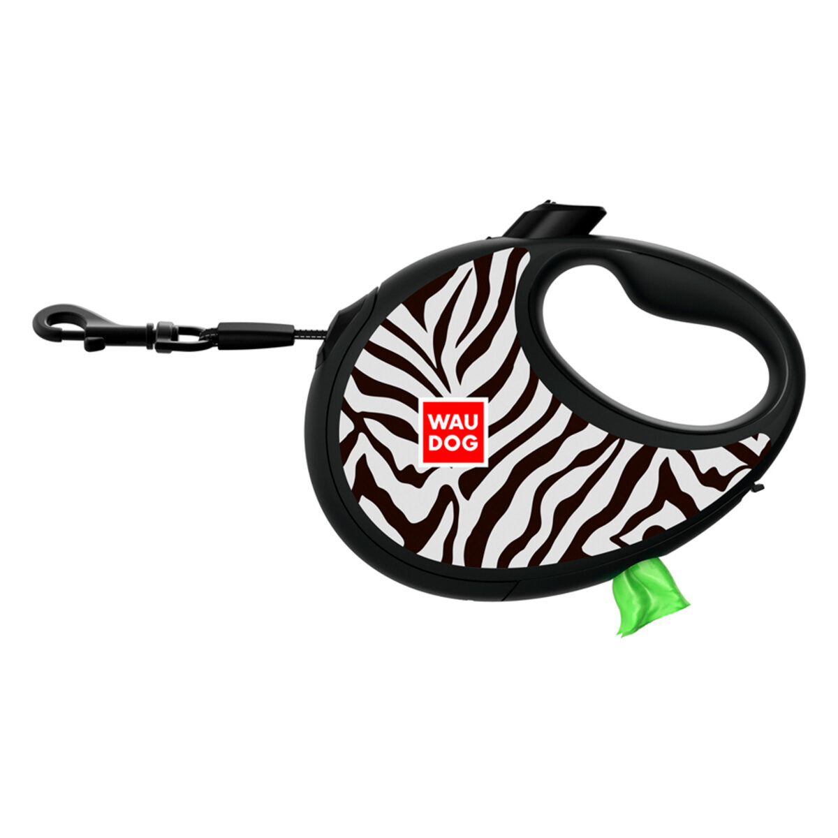 WAUDOG R-Leash Retractable Dog Leash - Zebra