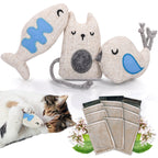 Set de juguetes para gatos – Rellenos de valeriana (3 piezas)