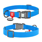 WAUDOG Waterproof Dog Collar with QR Passport - Blue