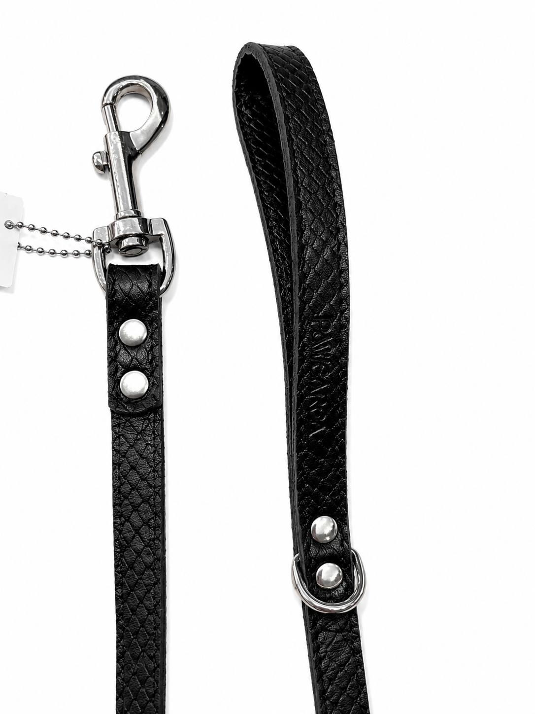 PAWEAREA Signature Embossed Leather Dog Leash
