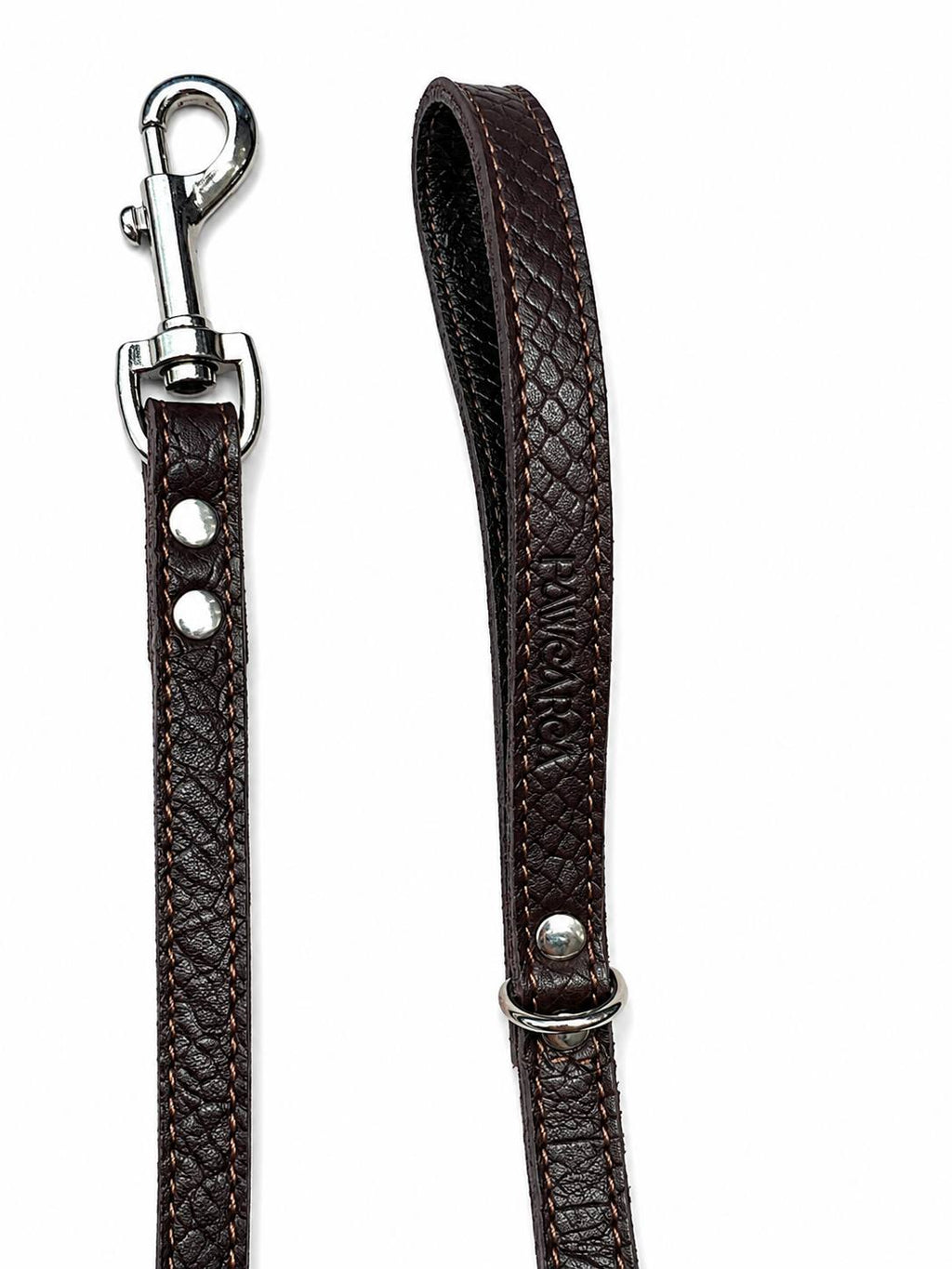 PAWEAREA Signature Embossed Leather Dog Leash