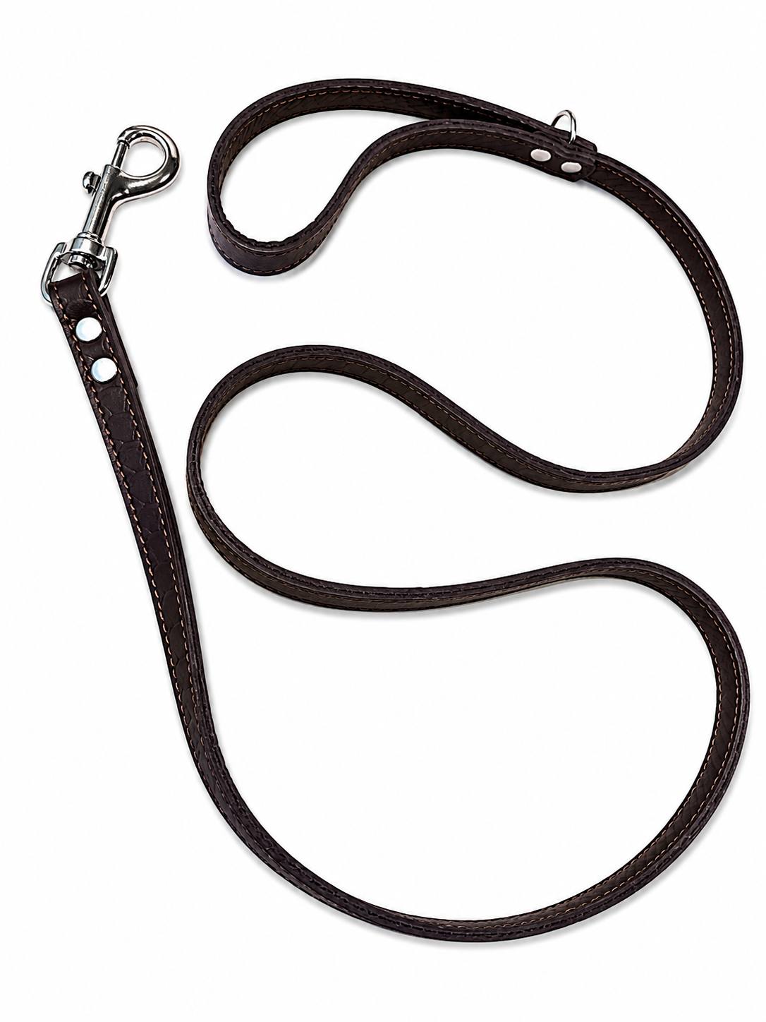 PAWEAREA Signature Embossed Leather Dog Leash