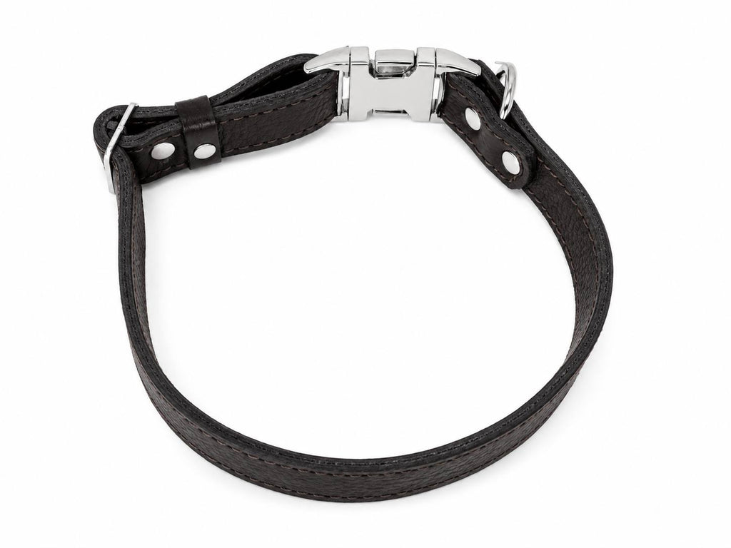 Python Embossed Genuine Leather Dog Collar PAWEAREA®
