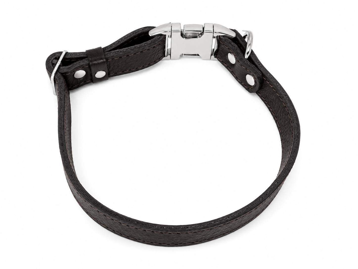 Python Embossed Genuine Leather Dog Collar PAWEAREA®