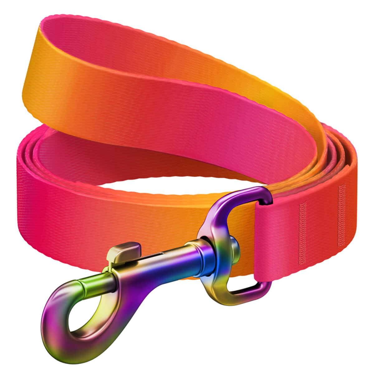 WAUDOG Nylon Dog Leash - Gradient - Orange