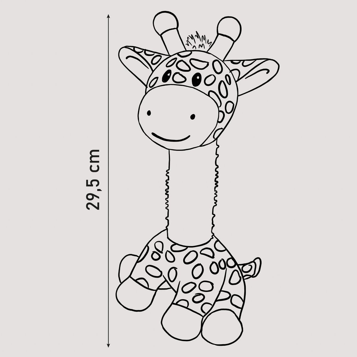 Juguete para Perro – Jirafa de Peluche con Sonajero