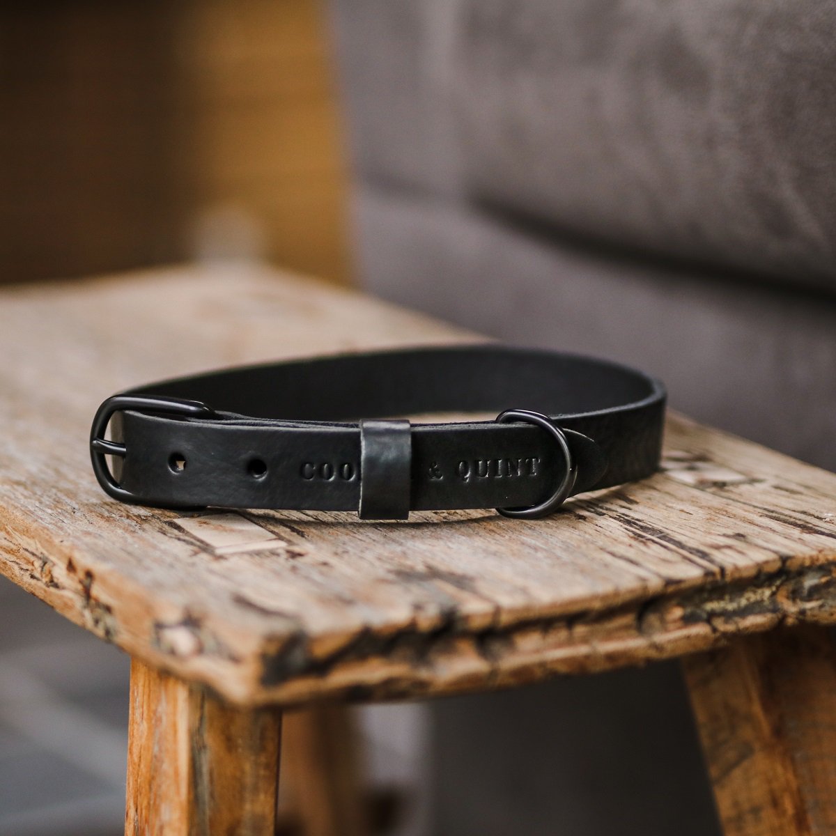 Collar para perro – Piel (negro)