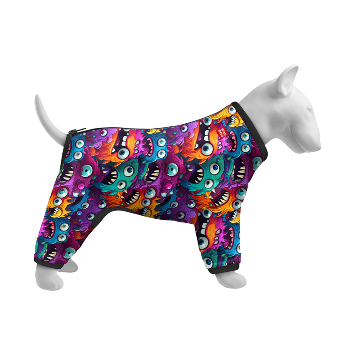 WAUDOG Clothes Dog Windbreaker - Toothy monsters