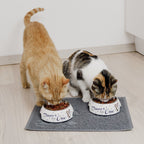 Futternapf 2er Set für große Hunde- Dinner for one Design