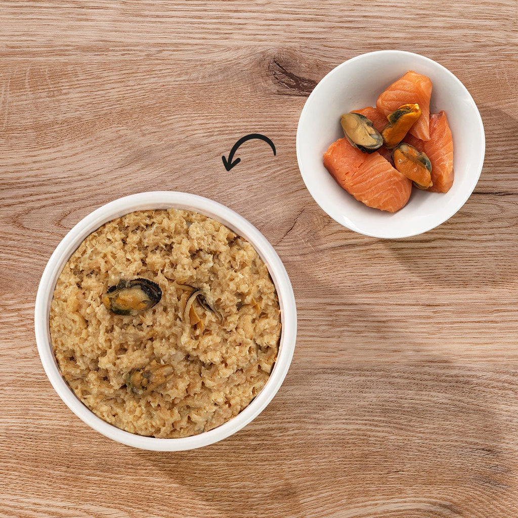 Dogs’n Tiger Adult, Premium Katzenfutter, Wonne, Nassfutter, Getreidefrei, Lachs & Muscheln