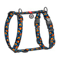 WAUDOG Nylon Dog H-Harness with QR Passport - Oranges