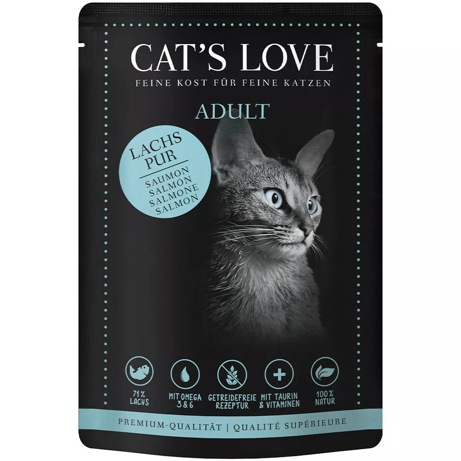 CL Adult Salmon Pure Wet Cat Food – Salmon with Milk Thistle Oil & Parsley 85g