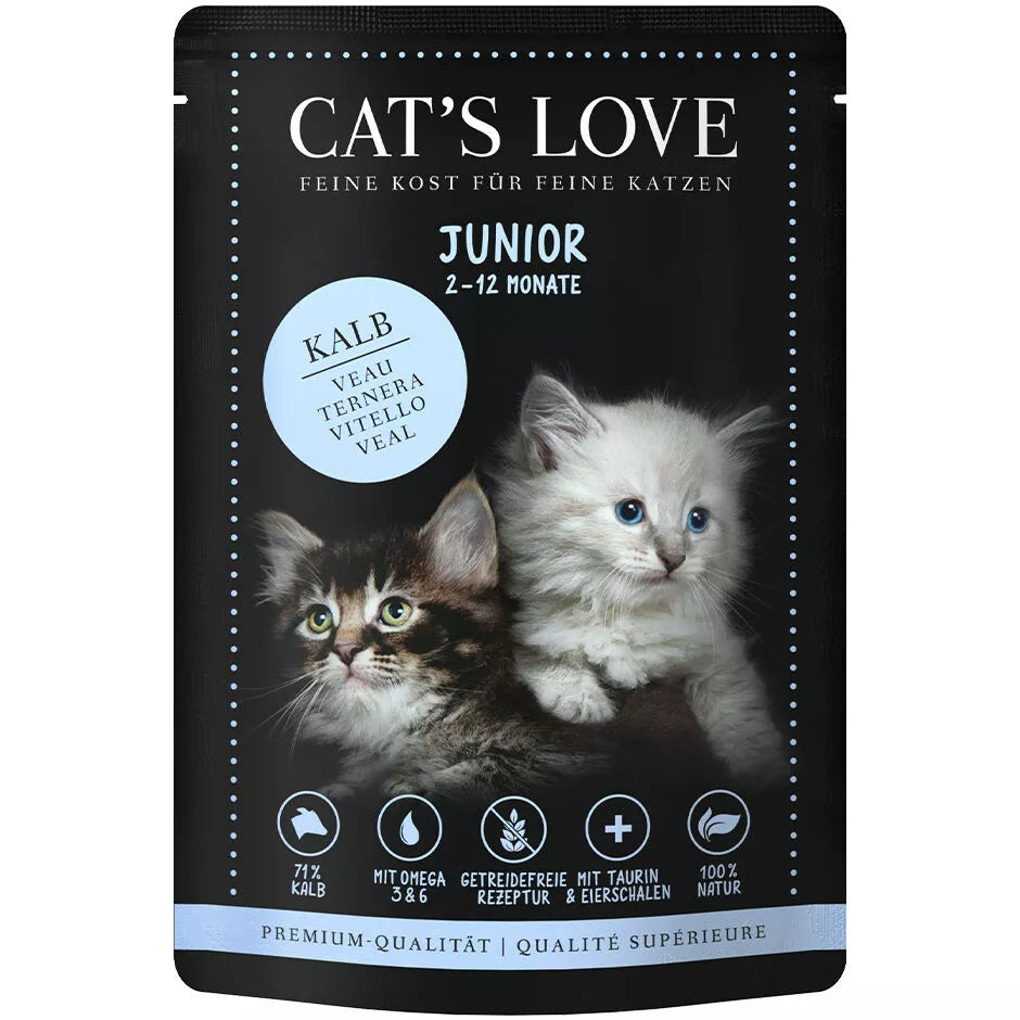 CL Junior Veal Pure Wet Kitten Food – Veal with Eggshell & Salmon Oil 85g