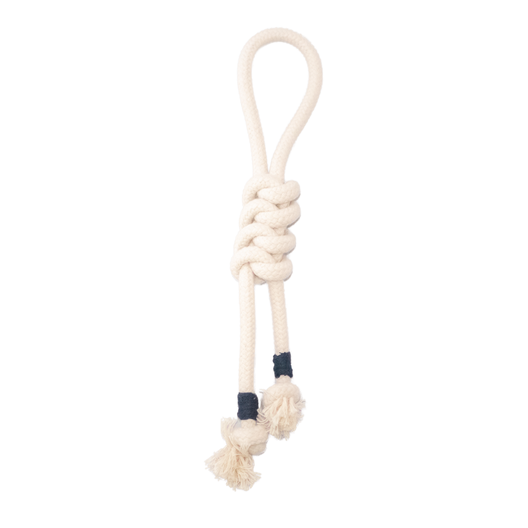 Juguete para perro de cuerda con nudo de serpiente
