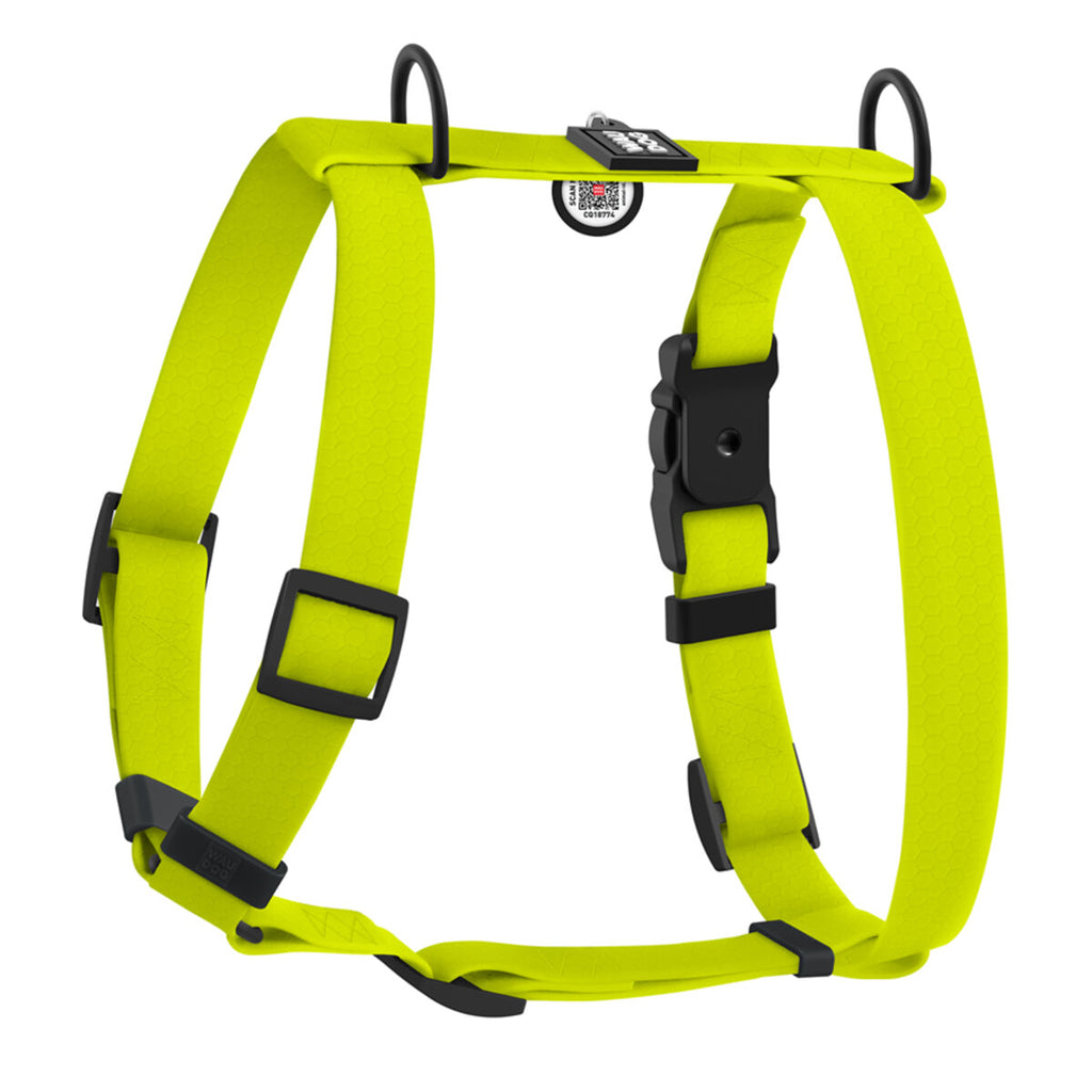 WAUDOG Magnet Dog H-Harness with QR Passport - Lemon