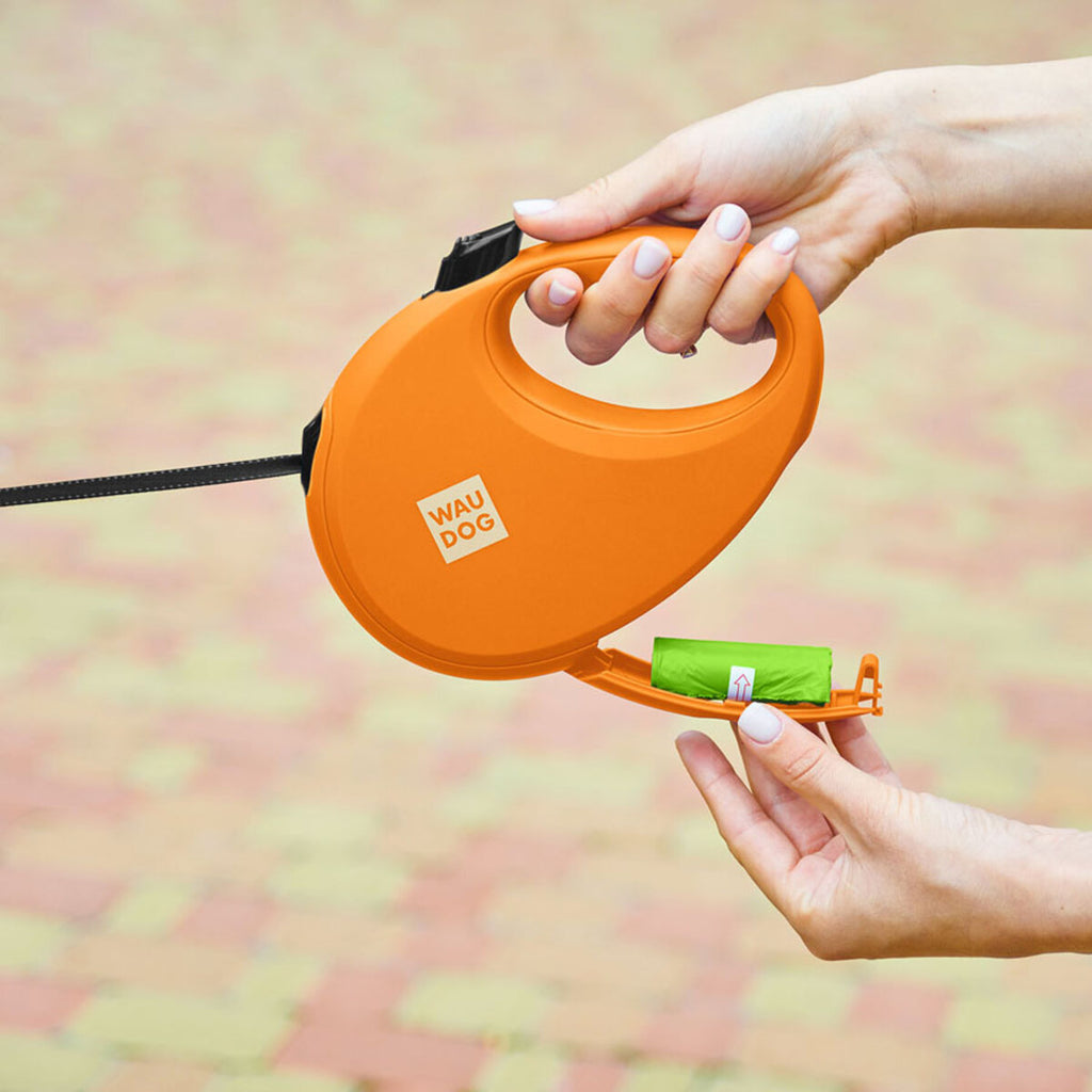 WAUDOG Nylon Dog Leash - Orange
