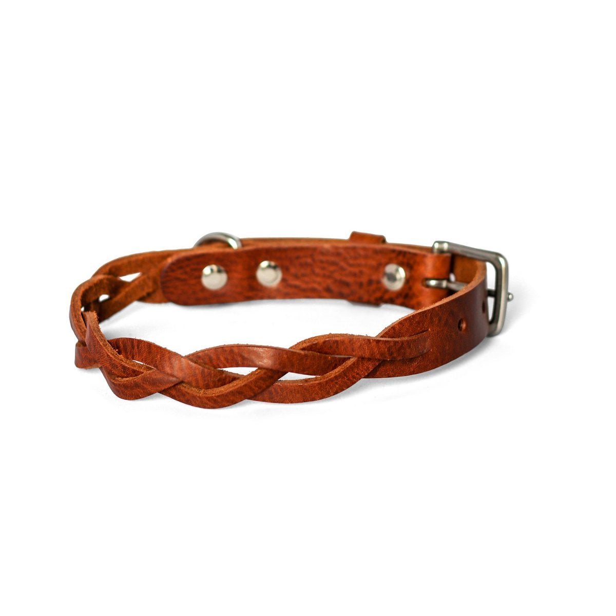 Hundehalsband – Geflochten (Braun)