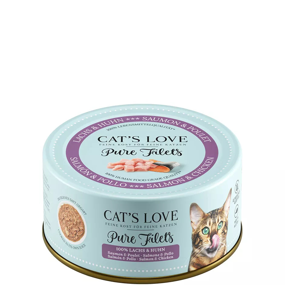CL Pure Filets Salmon & Chicken Wet Cat Food – Salmon & Chicken Fillets 100g
