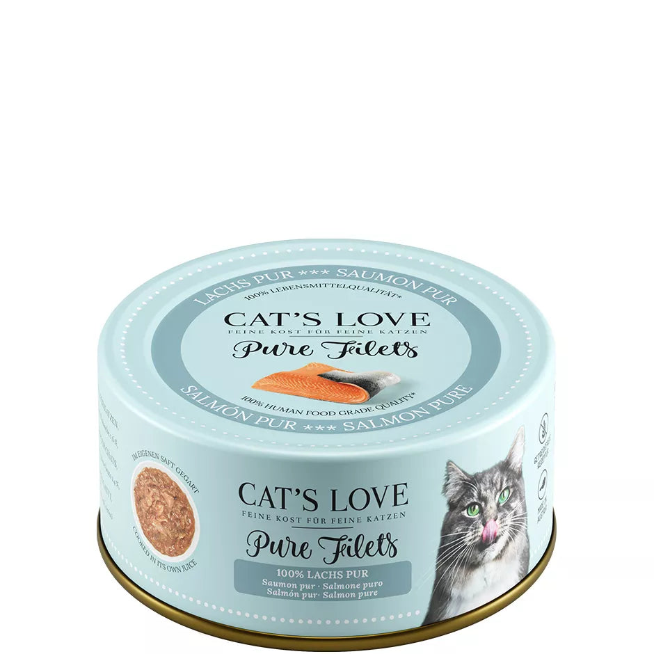 CL Pure Filets Salmon Wet Cat Food – 100% Salmon Fillets 100g