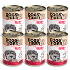 Dogs’n Tiger Adult Premium Hundefutter, Nassfutter, Getreidefrei, Guadn, Rind & Kürbis