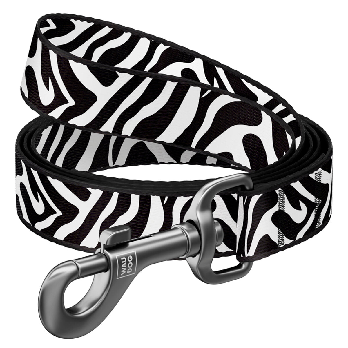 WAUDOG Nylon Dog Leash - Zebra