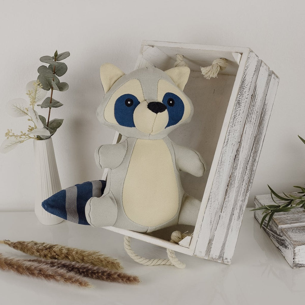 Peluche de perro con chirriador – Mapache