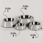 Double Bowl Set – Grey.For Dogs & Cats