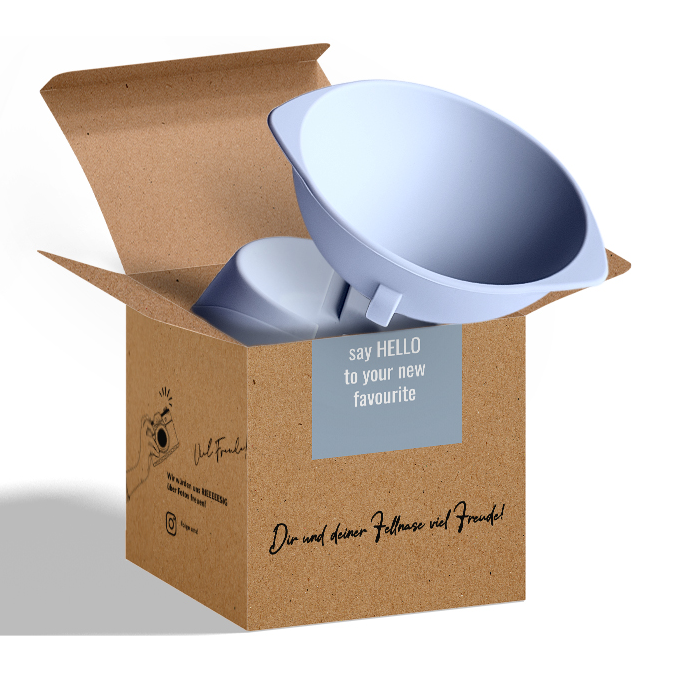 Erhöhter Silikon Katzennapf + mit verstellbarer Neigung