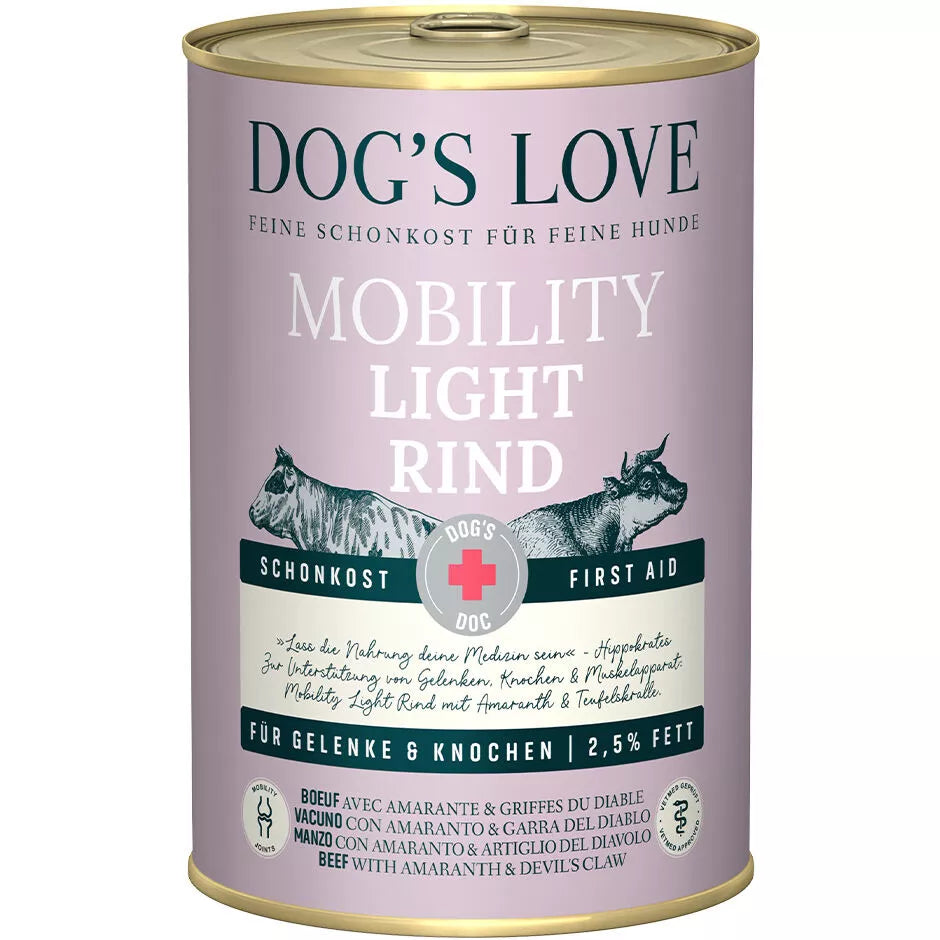 DLMobility Light Beef Wet Dog Food  For Joints & Bones 400g