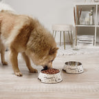 Futternapf 2er Set für große Hunde- Dinner for one Design