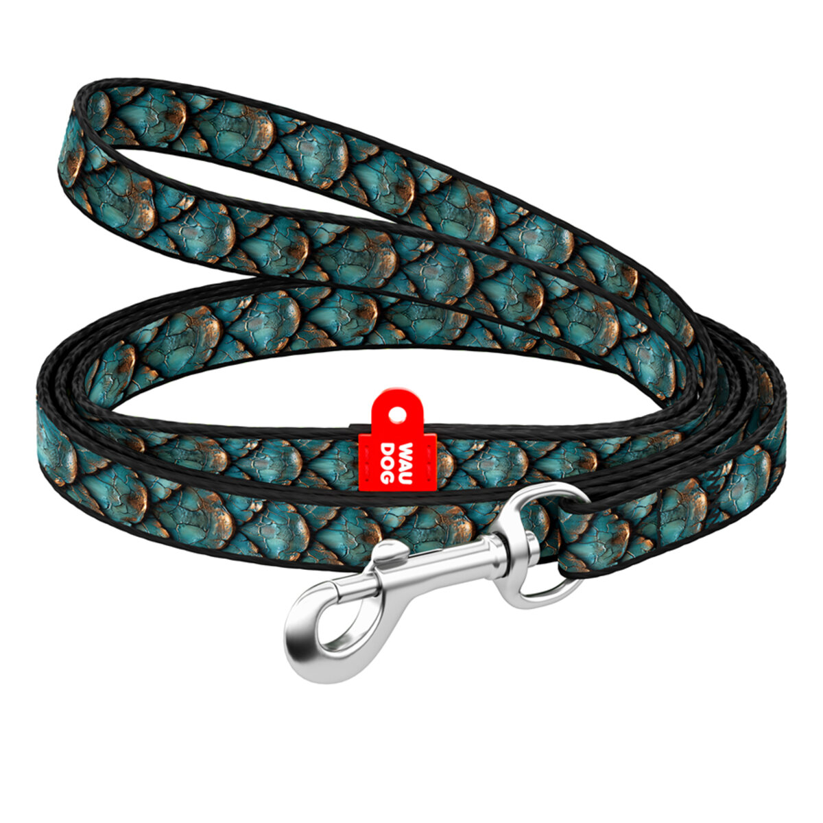 WAUDOG Nylon Dog Leash - Scales