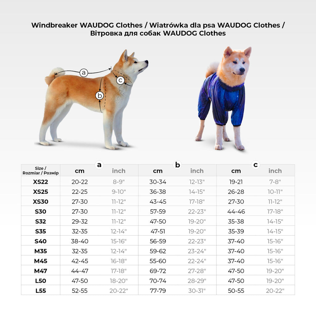 WAUDOG Clothes Dog Windbreaker - NASA21