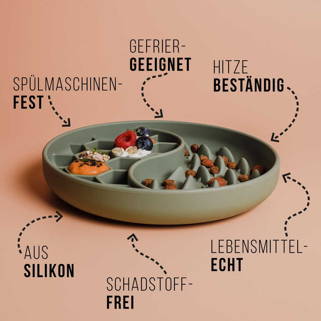 Anti-sling bowl for dogs and cats