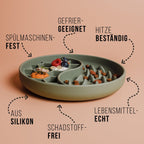 Anti-sling bowl for dogs and cats