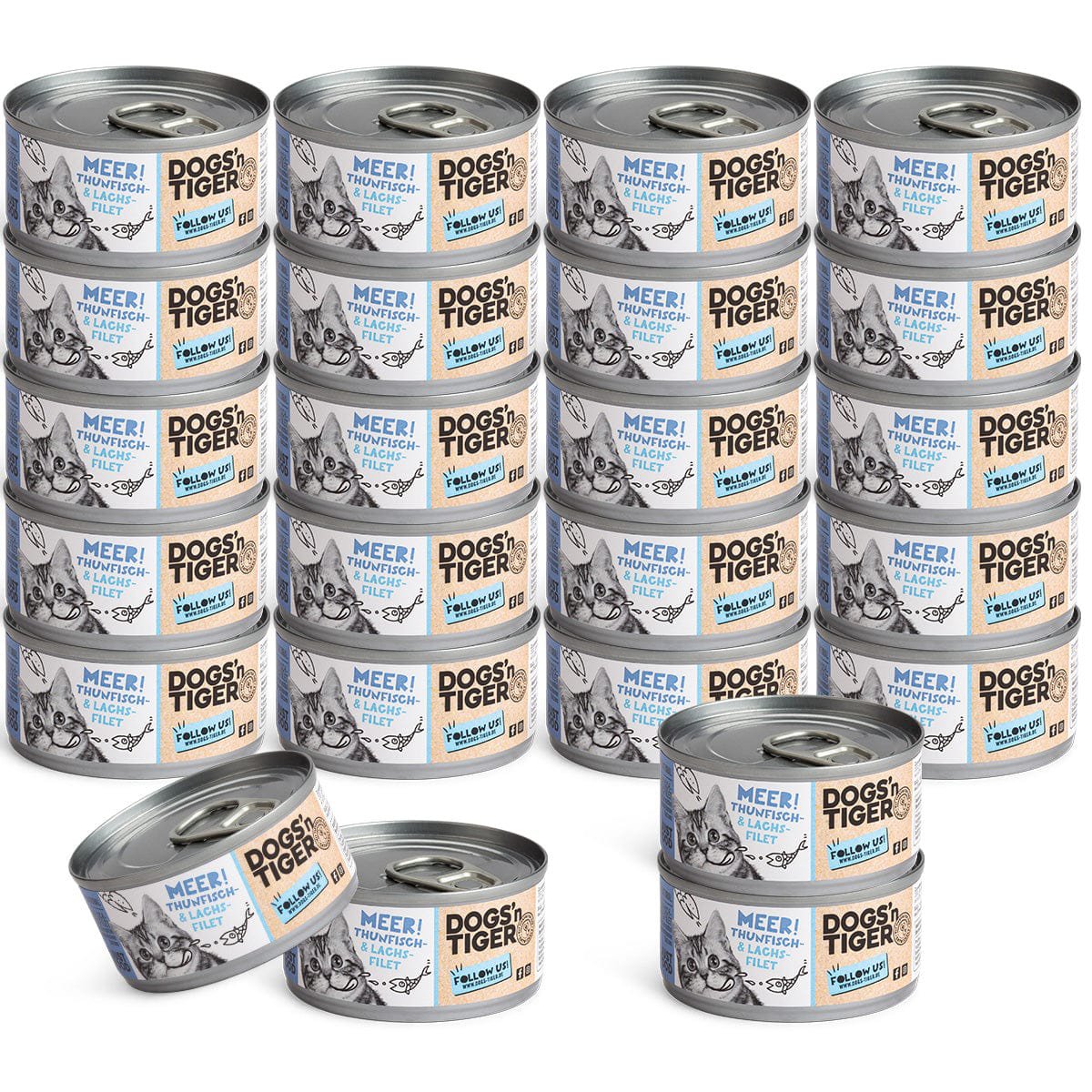 Katzen-Nassfutter – Thunfisch & Lachs (Getreidefrei)