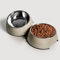 Pet Bowl Set – 2 Pieces (S/M/L) Taupe