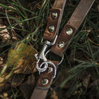 Verstellbare Hundeleine aus Leder – Stone