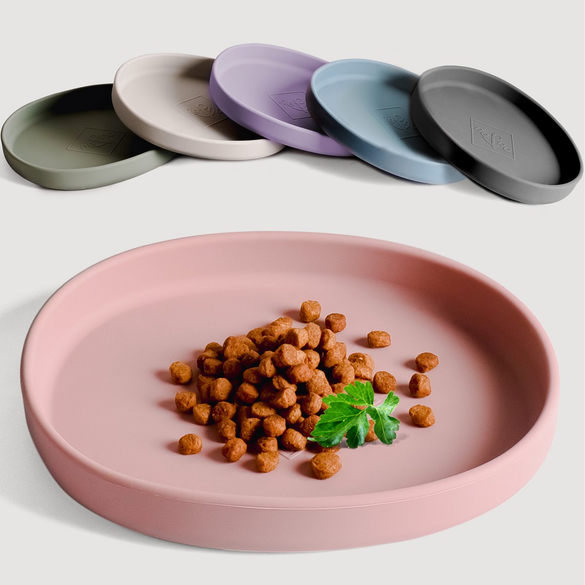 Katzennapf – Flach, whiskerfreundlich, aus Silikon