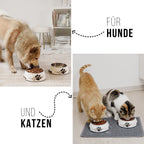 Set de cuencos para mascotas – Diseño gourmet para perros (2 piezas)